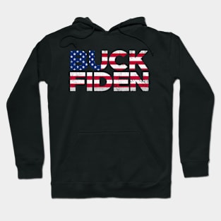 Buck Fiden Retro American Flag Hoodie